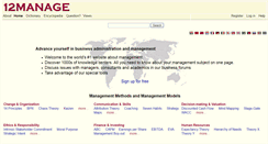 Desktop Screenshot of 12manage.com